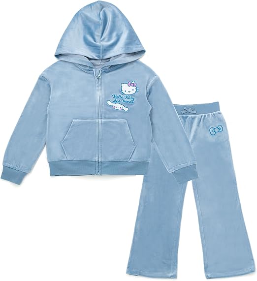 Amazon.com: Hello Kitty Toddler Girls Velour Zip Up Hoodie and